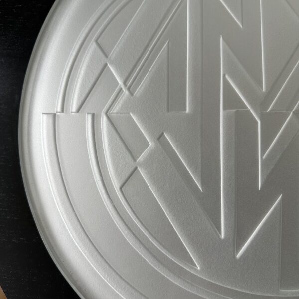 GD Glass Design Guéridon Plateau Verre Typo