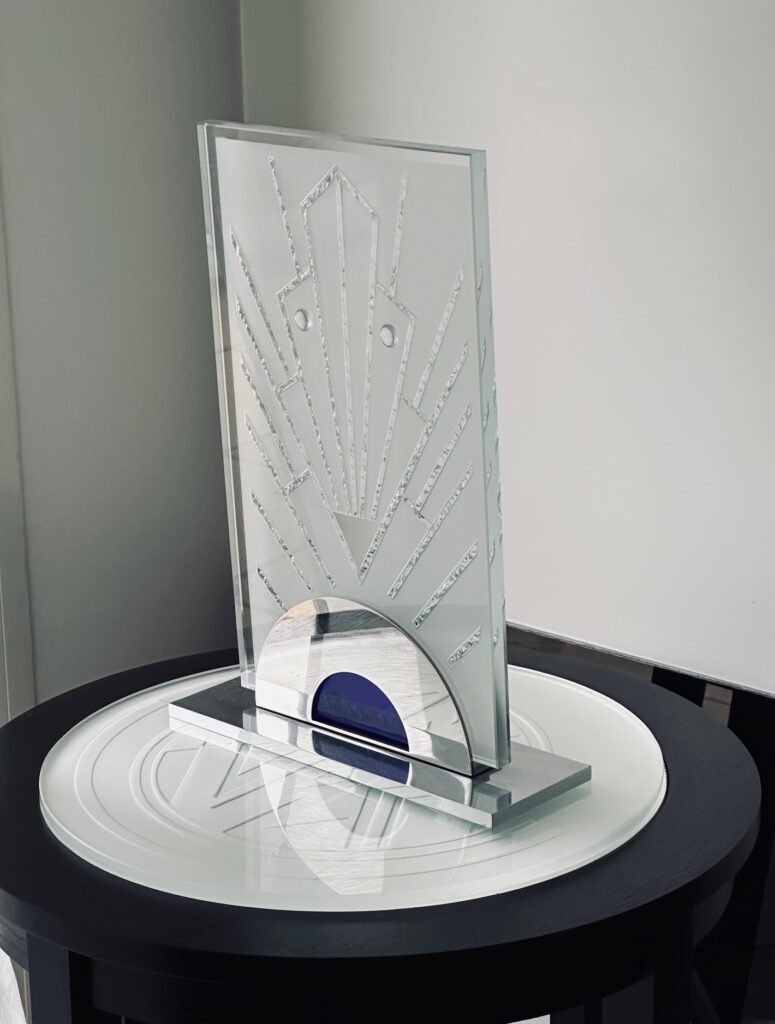 GD Glass Design Lampe Verre Collection Blue Light 1