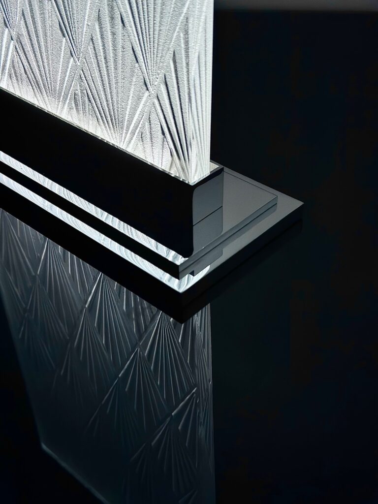 GD Glass Design Lampe Verre Art Déco